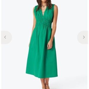 XIRENA GREEN MIDI DRESS